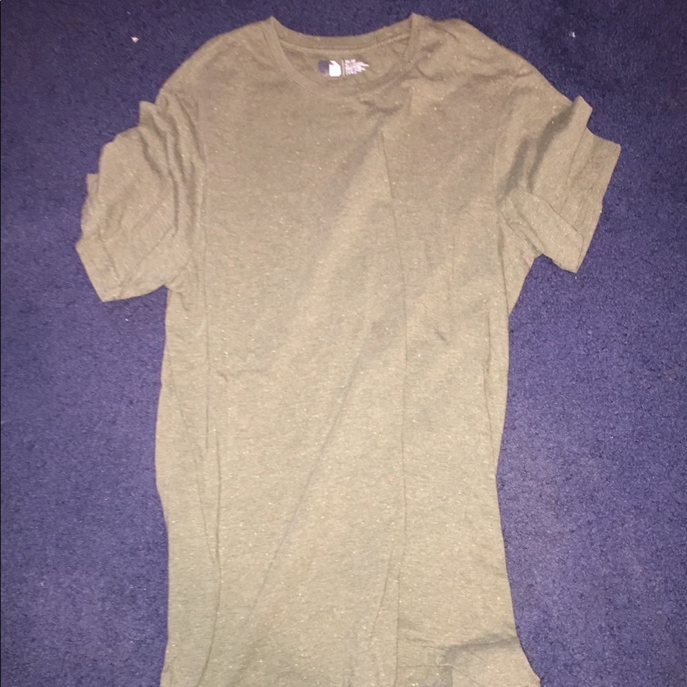 Green speckled shirt